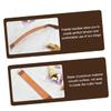 Ipetboom Straight Razor Strop Tool Double-sided Artificial Leather Sharpening Strap for Barbers Professional Razor Sharpening and Polishing Durable Easy to Use Brown view 3