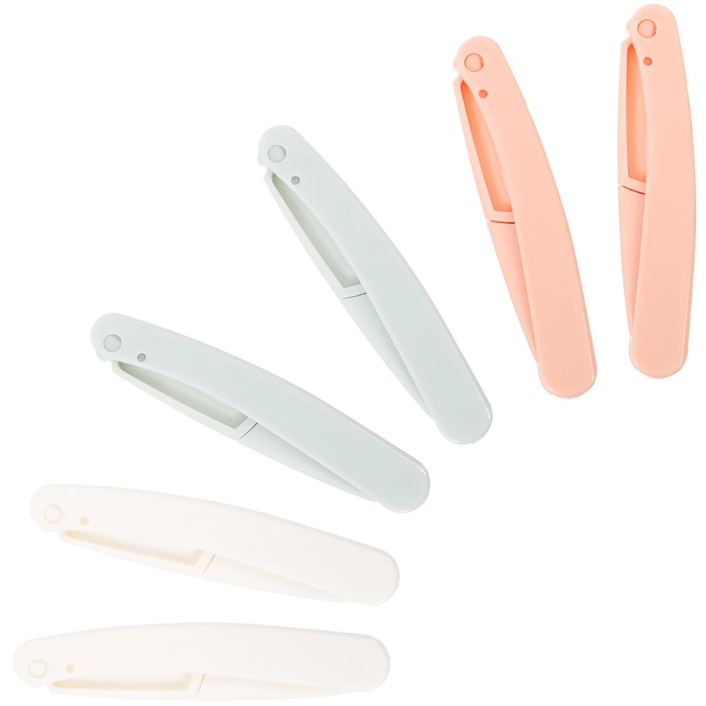 TOVINANNA 6pcs Portable Eyebrow Trimmer Kit Eyebrow Razor for Precise Grooming Lightweight Easy Control for Women Facial Hair Removal Random Color