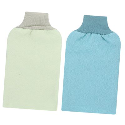 Baluue 3pcs Exfoliating Shower Gloves Thickened Double-sided Dead Skin Remover for Bathing and Sauna for Gentle Skin Regeneration Elastic Wristband for Daily Use