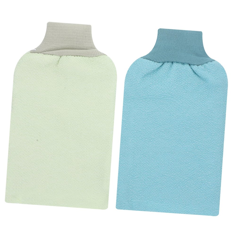 Baluue 3pcs Exfoliating Shower Gloves Thickened Double-sided Dead Skin Remover for Bathing and Sauna for Gentle Skin Regeneration Elastic Wristband for Daily Use