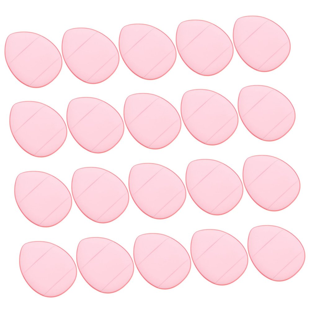 Baluue 20pcs Mini Powder Puff Dual Use Makeup Sponges for Liquid and Dry Products for Foundation Concealer and Blush Application Soft Finger Makeup Tool