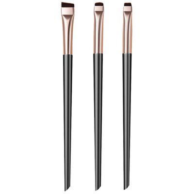 Beatifufu Elegant Eye Makeup Kit Angled Eyeliner Eyebrow Concealer Brushes for Travel Professional Beauty Salons