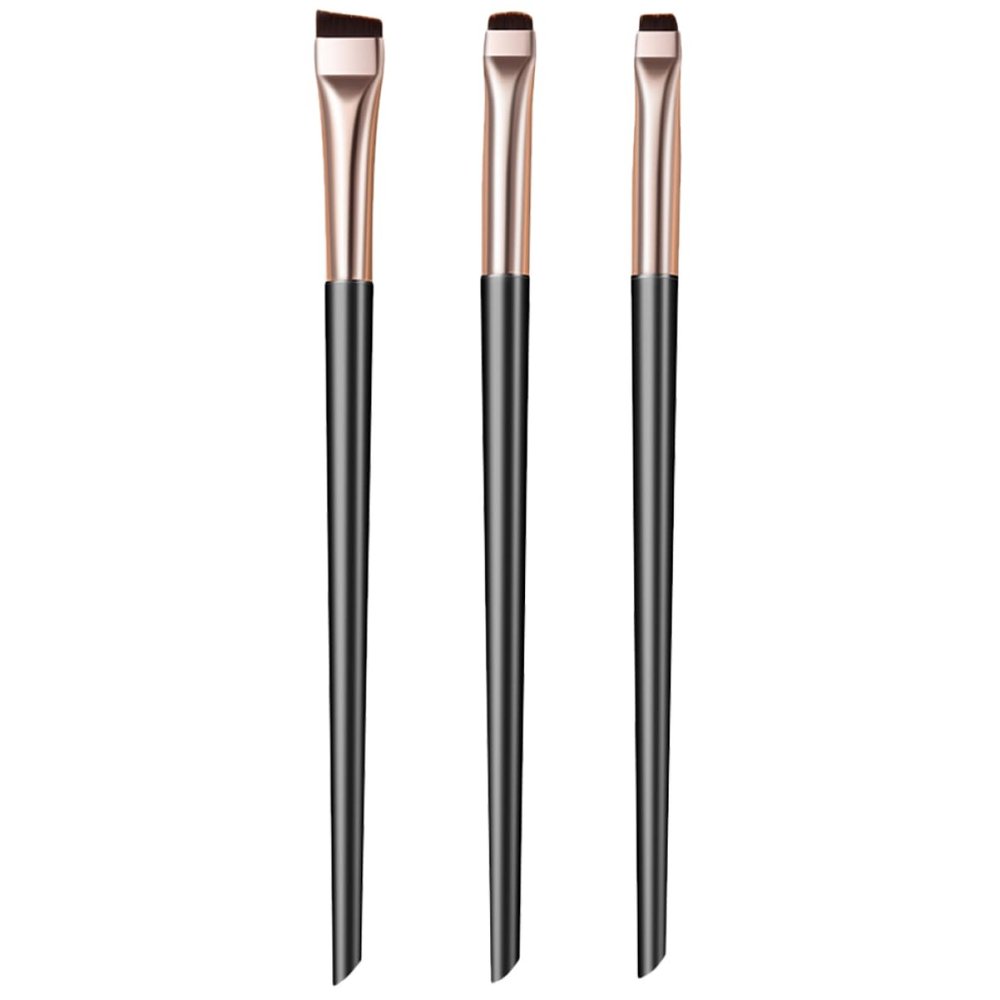 Beatifufu Elegant Eye Makeup Kit Angled Eyeliner Eyebrow Concealer Brushes for Travel Professional Beauty Salons
