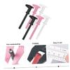 Outanaya 6pcs Eyebrow Measure Rulers Portable Calipers for Accurate Eyebrow Shaping and Mapping High-strength Materials White Colors for Professional and Home Use view 2