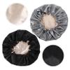 Baluue 2pcs Satin Sleep Bonnet Hair Nets for Women Shower Cap Hair Loss Cap for Bathroom Use view 3