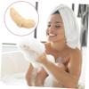 TOVINANNA Natural Loofah Shower Sponge Scrubber Eco-Friendly Luffa Bath Body Exfoliator Portable Kitchen Bath Cleaning Sponge Stimulates Circulation Smooths Skin view 2