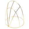 AOKWAWALIY Crown Skeleton Headband Headdress DIY Accessory Chinese Traditional Frame Hair Crown Making Accessory Headwear DIY Accessory Gold Headpiece Hanfu Headwear Hair Frame Metal Golden view 1