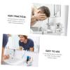NOLITOY 1set Men's Beard Care Set Shaving Bowl Storage Rack and Brush for Easy Grooming and Cleaning Material for Use for Everyday Shaving Needs view 3
