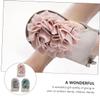 HONMEET 3pcs Reusable Exfoliating Bath Mitt Dual-sided Scrubbing Gloves for Skin Care Shower Random Colors Light view 3
