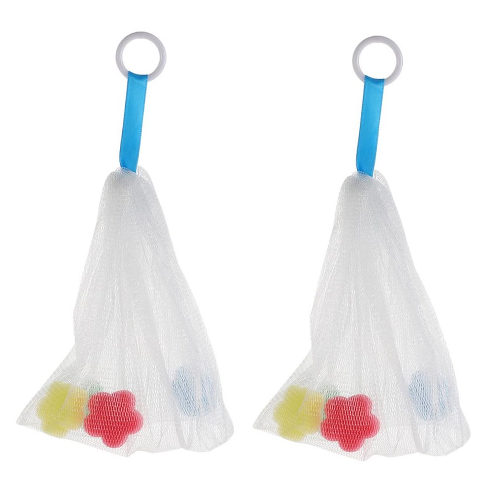 Didiseaon 2pcs Soap Foaming Net Bags for Face Cleansing Durable Household Bubble Maker Easy Drying Design with Hanging for Exfoliating and Aroma Release