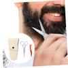NOLITOY Stainless Steel Eyebrow Scissors for Men Grooming Includes Comb Trimmer Storage Bag view 4
