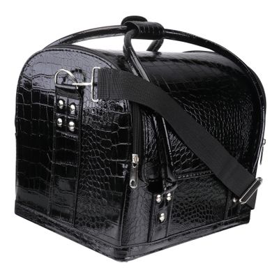 Baluue Cosmetic Case Makeup Box Handle Removable Shoulder Strap Large Capacity Travel Toiletry Bag