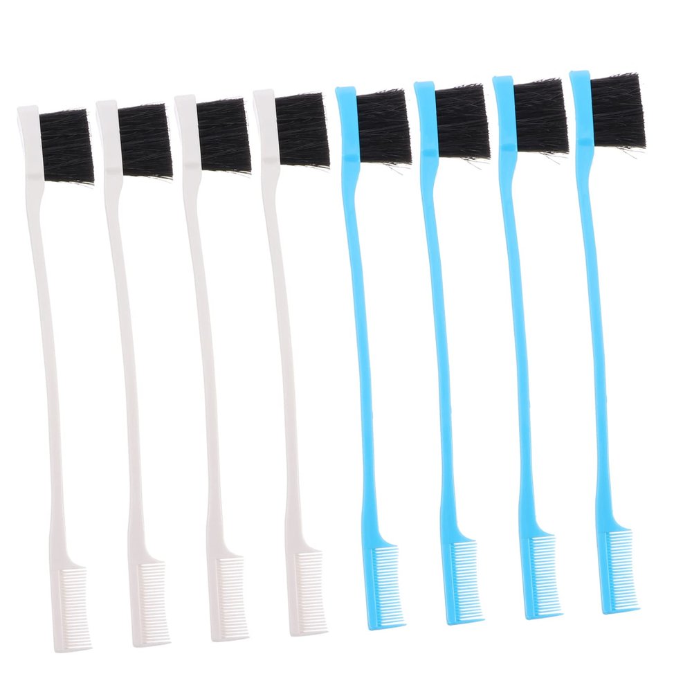 HONMEET 8pcs Professional Beauty Brush Eyebrow Eyelash Comb Makeup Eyebrow Brush Eyelash Grooming Tool Natural Bristles Precision Grooming