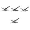 Didiseaon 4pcs Nose Hair Scissor and Eyebrow Trimmer Facial Grooming Scissors Rounded Tips for Safe Use for Trimming Nose Eyebrows and Beards Stylish Gray Design view 1