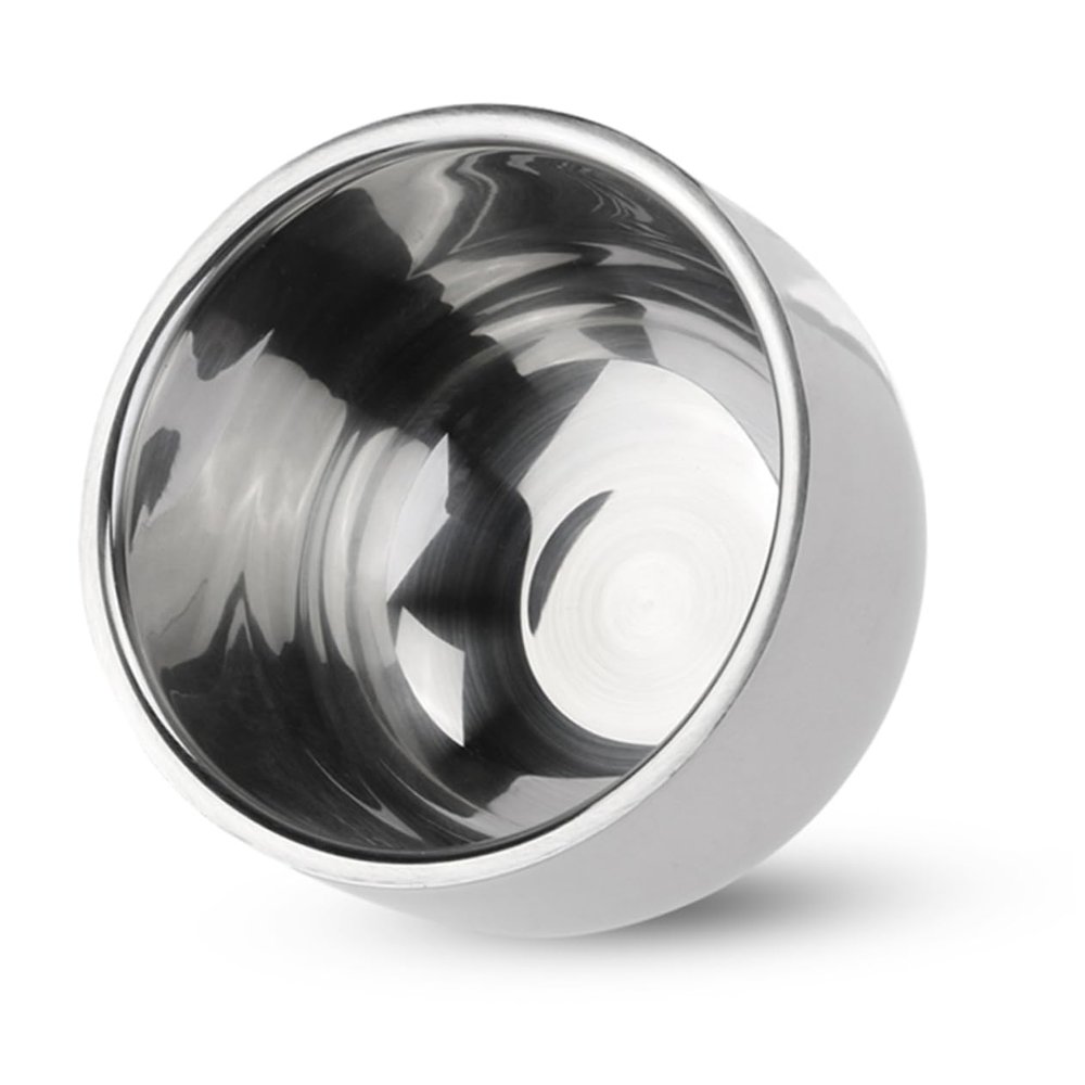 Baluue Stainless Steel Shaving Bowl for Men and - for Home and Barber Use Practical Design for Shaving Soap Easy to Store and Use