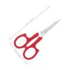 MERRYHAPY 2pcs Stainless Steel Eyebrow Scissors Red Multifunction Grooming Tool for Precision Eyebrow and Beard Trimming for Facial Hair and Eyelash Care view 2
