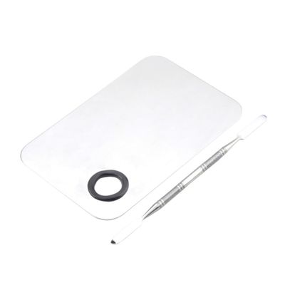 Beatifufu Stainless Steel Makeup Palette Spatula Tool for Cosmetic Mixing and Nail Art Easy to Use Design