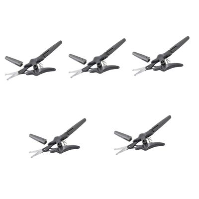 Didiseaon 5pcs Ergonomic Handle Grooming Scissors Nose Hair Scissor Eyebrow Trimmer Mustache Scissors for Women