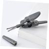 Didiseaon 5pcs Ergonomic Handle Grooming Scissors Nose Hair Scissor Eyebrow Trimmer Mustache Scissors for Women view 2