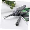 Didiseaon 5pcs Ergonomic Handle Grooming Scissors Nose Hair Scissor Eyebrow Trimmer Mustache Scissors for Women view 3