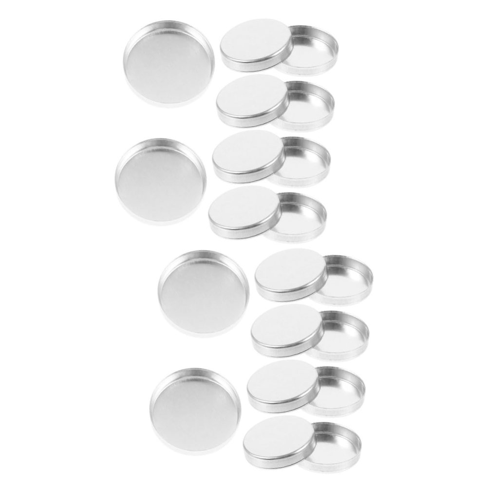 OSOLADY 60pcs Matte Makeup Palette Eyeshadow Pans Refillable Makeup Containers Round Case Empty Pans