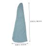Baluue 2pcs Water Absorbent Hair Drying Caps Quick Drying Waffle Texture Shower Towels for Women Soft and Comfortable Hair Wraps White Blue view 2