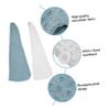 Baluue 2pcs Water Absorbent Hair Drying Caps Quick Drying Waffle Texture Shower Towels for Women Soft and Comfortable Hair Wraps White Blue view 4