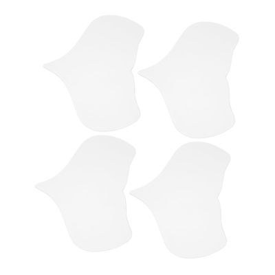 FOMIYES 4pcs Reusable Silicone Chest Pads Adhesive Wrinkle Chest Cushion for Youthful Appearance and Comfortable Silicone Material