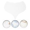 FOMIYES 4pcs Reusable Silicone Chest Pads Adhesive Wrinkle Chest Cushion for Youthful Appearance and Comfortable Silicone Material view 4