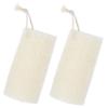 FOMIYES 2pcs Natural Loofah Bath Sponge Exfoliating Shower Scrubber for Body Soft Thick Design for Deep Cleaning Skin Pores Loofah for Household Use view 1