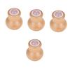 FOMIYES 4pcs Jade Face Massage Roller for Relaxation and Puffiness Relief Wooden Handle Reusable Skin Care Tool for Versatile Facial and Neck for Self-Care and Tension Release view 1