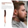 Ipetboom 1pc Men Beard Grooming Brush Handle Bristles for Easy Cleaning and Shaping Travel Companion for Beard Care view 3