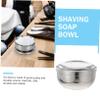 Ipetboom 2pcs Stainless Steel Shaving Bowl Lid for Men Container for Home and Salon Use Practical Shaving Soap Holder Capacity Design for view 3
