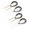 Beatifufu 4pcs Rhinestone Tassel Hair Bun Holders Banana Clips for Elegant Updos Stylish Headdress for Women and Girls for Quick Hairstyles and Special Occasions view 1