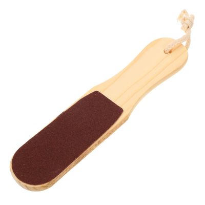 Beatifufu Double-Sided Foot Rasp Tool with Wooden Handle for Callus Removal and Foot Care Exfoliating Brush for Healthy Skin Maintenance