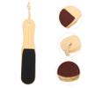 Beatifufu Double-Sided Foot Rasp Tool with Wooden Handle for Callus Removal and Foot Care Exfoliating Brush for Healthy Skin Maintenance view 2