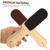 Beatifufu Double-Sided Foot Rasp Tool with Wooden Handle for Callus Removal and Foot Care Exfoliating Brush for Healthy Skin Maintenance view 4