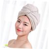 Beatifufu 2pcs Microfiber Hair Drying Cap Towels Super Absorbent Quick Dry Hair Hats Random Colors view 2
