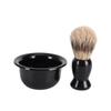 Ipetboom Plastic Shaving Brush Set Bristles and Practical Bowl Rack for Easy Storage and Cleaning for Beard Grooming and Maintenance view 1