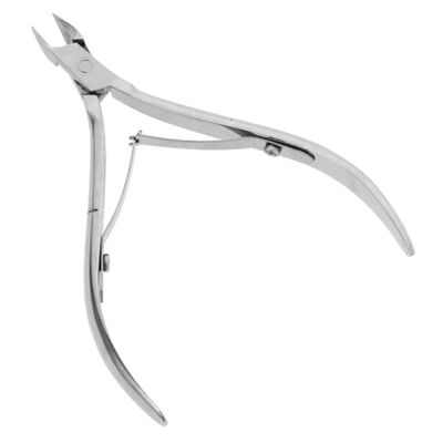 Beatifufu Stainless Steel Cuticle Nipper for Manicure and Pedicure Ergonomic Design Easy to Use Long Jaw Nail Clippers for Thick Toenails and Fingernails Resistant and Silver