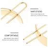 HONMEET 2pcs Metal Hair Stick Girl Hair Chopsticks Little Girl Accessories Pins for Buns view 2