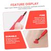Beatifufu 3pcs Retractable Lip Brushes Portable Makeup Applicators for Women Includes Red Silver and Black Lipstick Brushes for Precise Application and Blending view 2