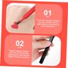 Beatifufu 3pcs Retractable Lip Brushes Portable Makeup Applicators for Women Includes Red Silver and Black Lipstick Brushes for Precise Application and Blending view 4