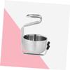 Beatifufu Stainless Steel Brush Stand Holder Set Razor Stand Suction Cup Safety Straight Razor Kit view 3