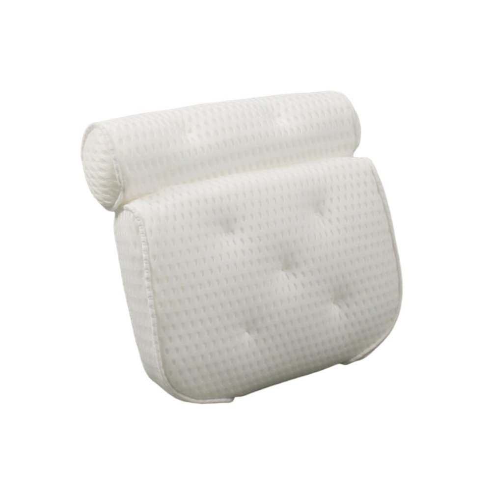 Baluue Bath Accessories Pillow Memory Suction Cup Tub Pillow for Spa Bath Rest
