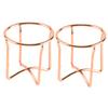 Baluue 2pcs Rose Gold Cross Shape Makeup Sponge Rack Elegant Puff Drying Holder for Beauty Sponges Stylish Cosmetic Display Stand for Bedroom Decor and Organization view 1