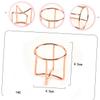 Baluue 2pcs Rose Gold Cross Shape Makeup Sponge Rack Elegant Puff Drying Holder for Beauty Sponges Stylish Cosmetic Display Stand for Bedroom Decor and Organization view 3