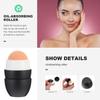 Healeved Volcanic Stone Oil-Absorbing Facial Roller Compact Skin Care Tool for Fast Oil Control and Shine Removal Portable for Home Gym Office Use view 3