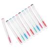 Baluue 10pcs Rhinestone Eyelash Brushes Spiral Eyelash Wands for Women Portable Eyebrow Comb Tube for Travel and Daily Use view 1