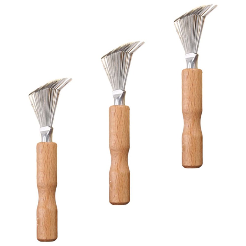 Baluue 3pcs Comb Hair Cleaning Tools Hair Brush Cleaner for Home and Salon Use
